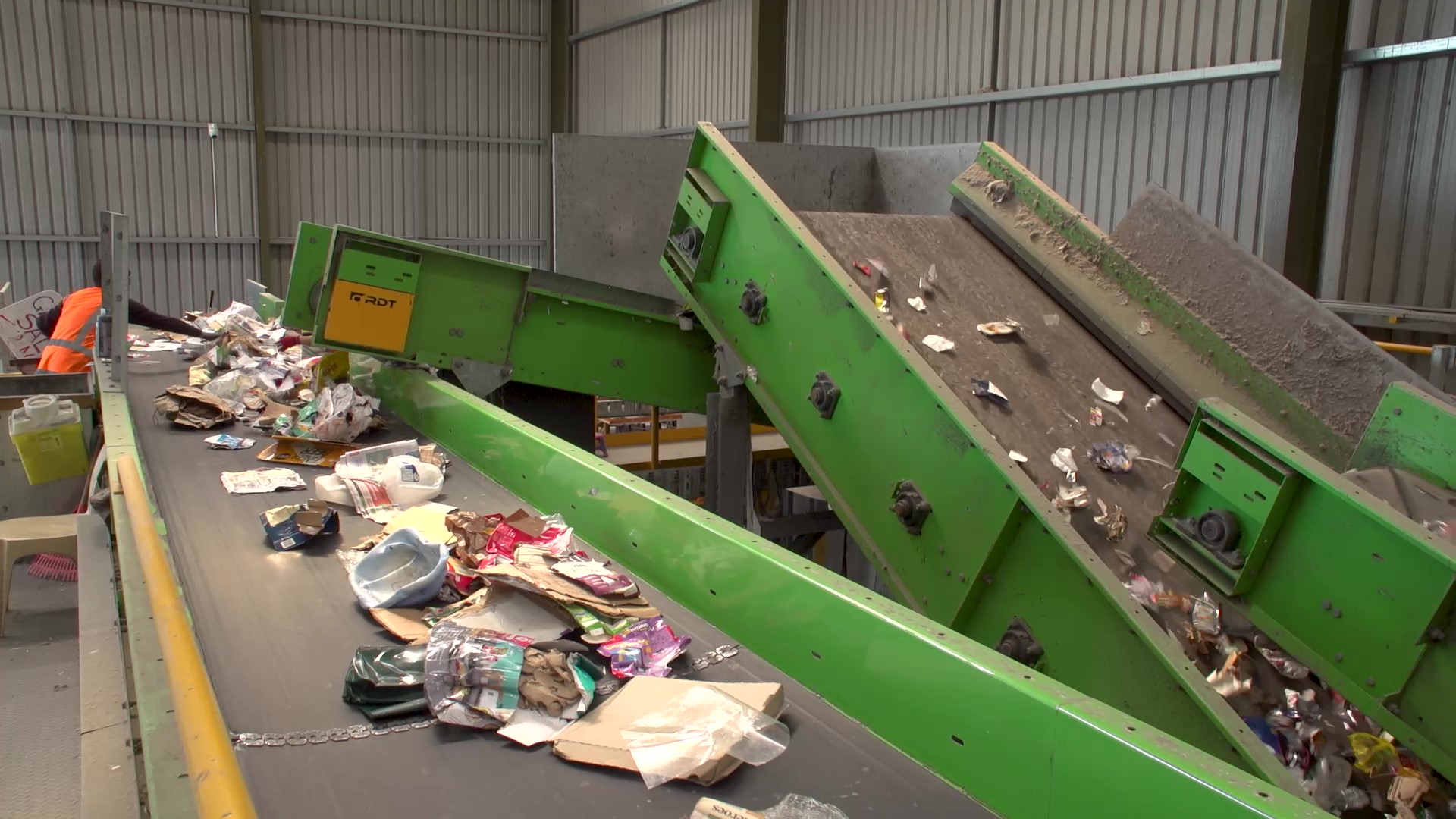 The Materials Recovery Facility in Richmond processes household recycling from Nelson and Tasman, where it is sorted and shipped to companies that recycle the materials into new products