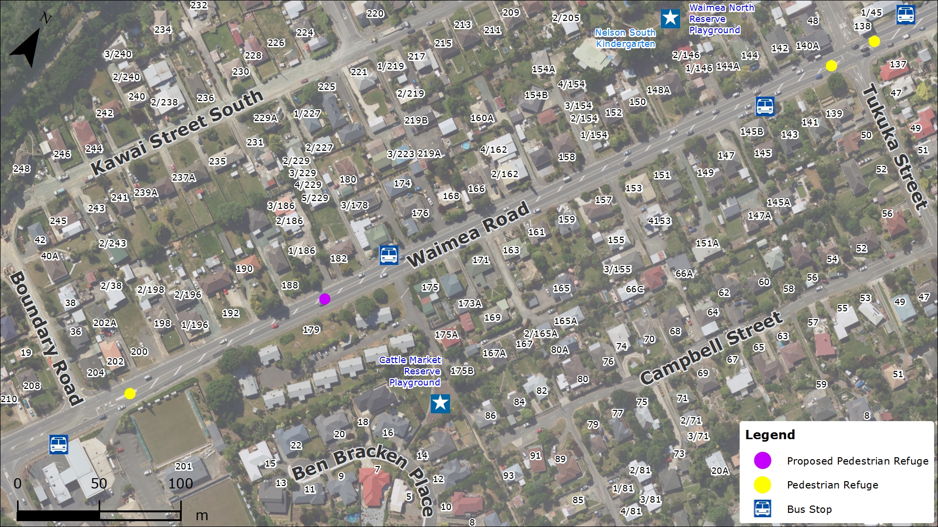 New pedestrian refuge planned for Waimea Road Our Nelson