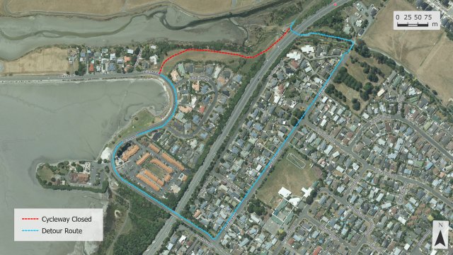 2022 Coastal Cycleway Closure Near Airport Sept 2022 2
