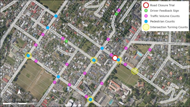 GIS Traffic Counts Hampden Terrace Road ClosureTrial map for website 14Oct2019 A2281667