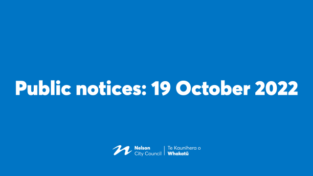 Public notices 19 October 2022 1