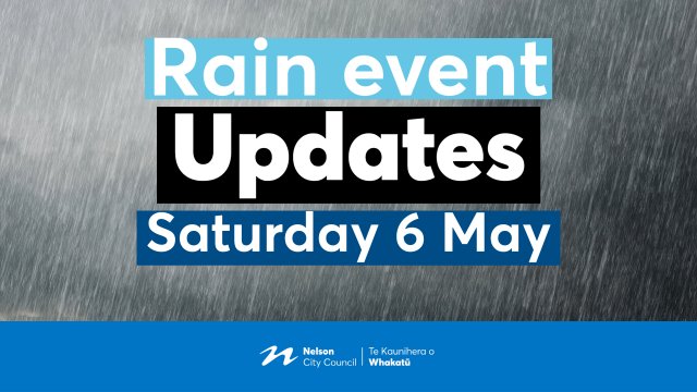 Rain event Updates Saturday 6 May 1