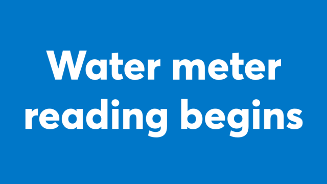 Water meter reading begins