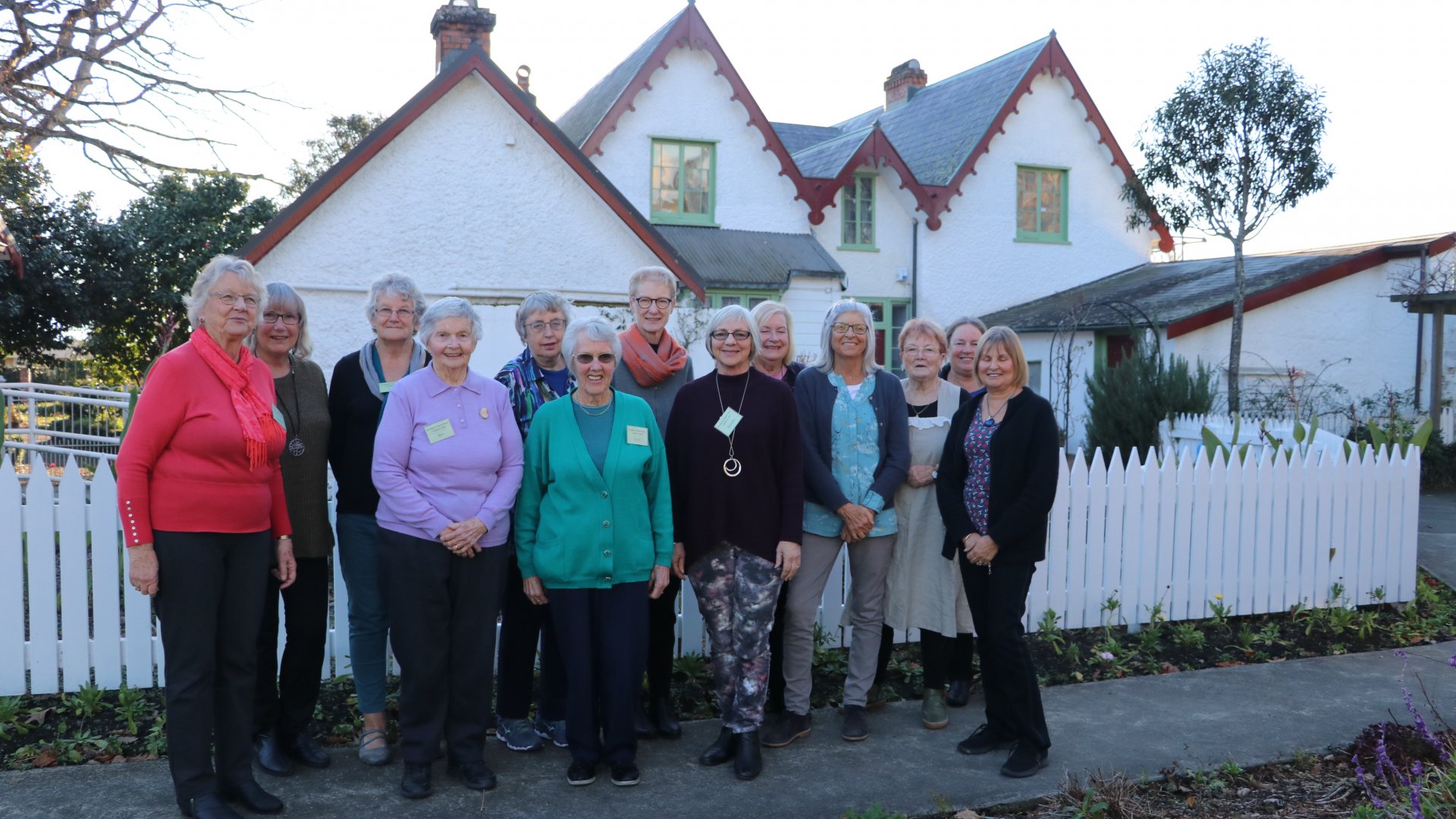 Volunteers outside Broadgreen Historic House as part of National Volunteer Week.