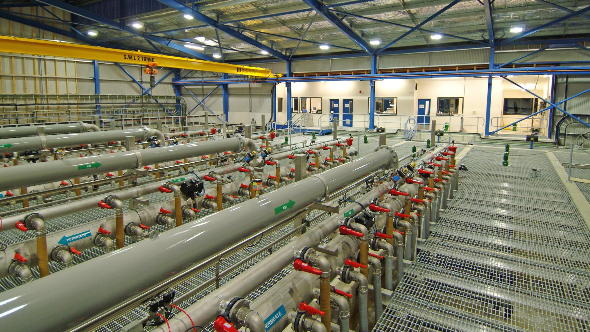 Inside the Tantragee Water Treatment Plant