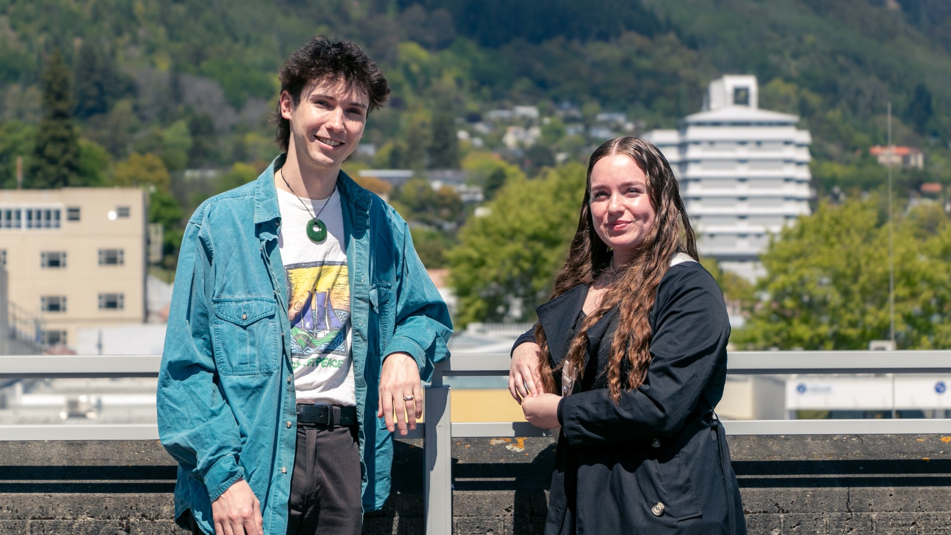 Deputy Mayor Rohan O'Neill-Stevens and 2024 Tuia Rangitahi programme candidate, Myah (Ngāpuhi, Ngāti Whātua, Ngāi Te Rangi).