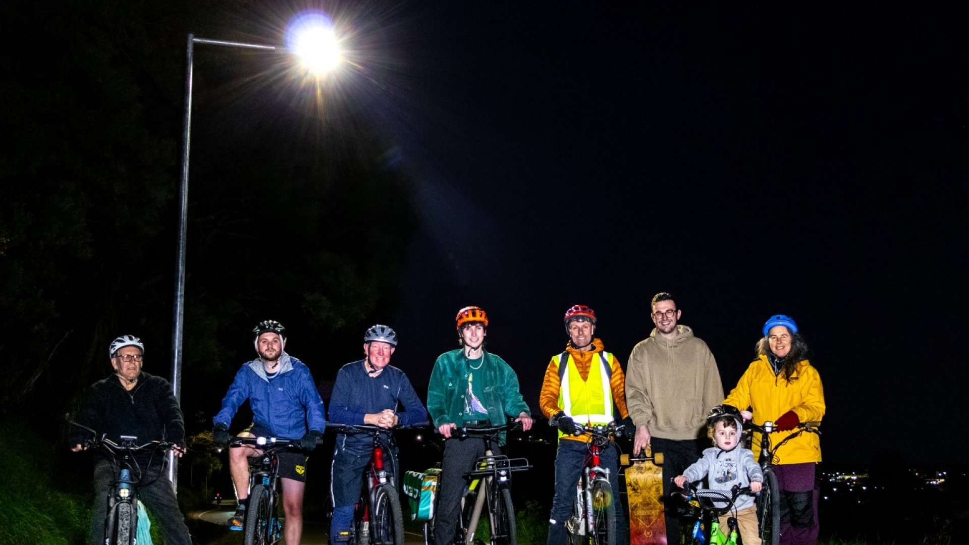 From left: Councillor Matthew Benge, Councillor Campbell Rollo, Mayor Nick Smith, Deputy Mayor Rohan O’Neill-Stevens, Councillor Aaron Stallard, Councillor James Hodgson, Councillor Rachel Sanson