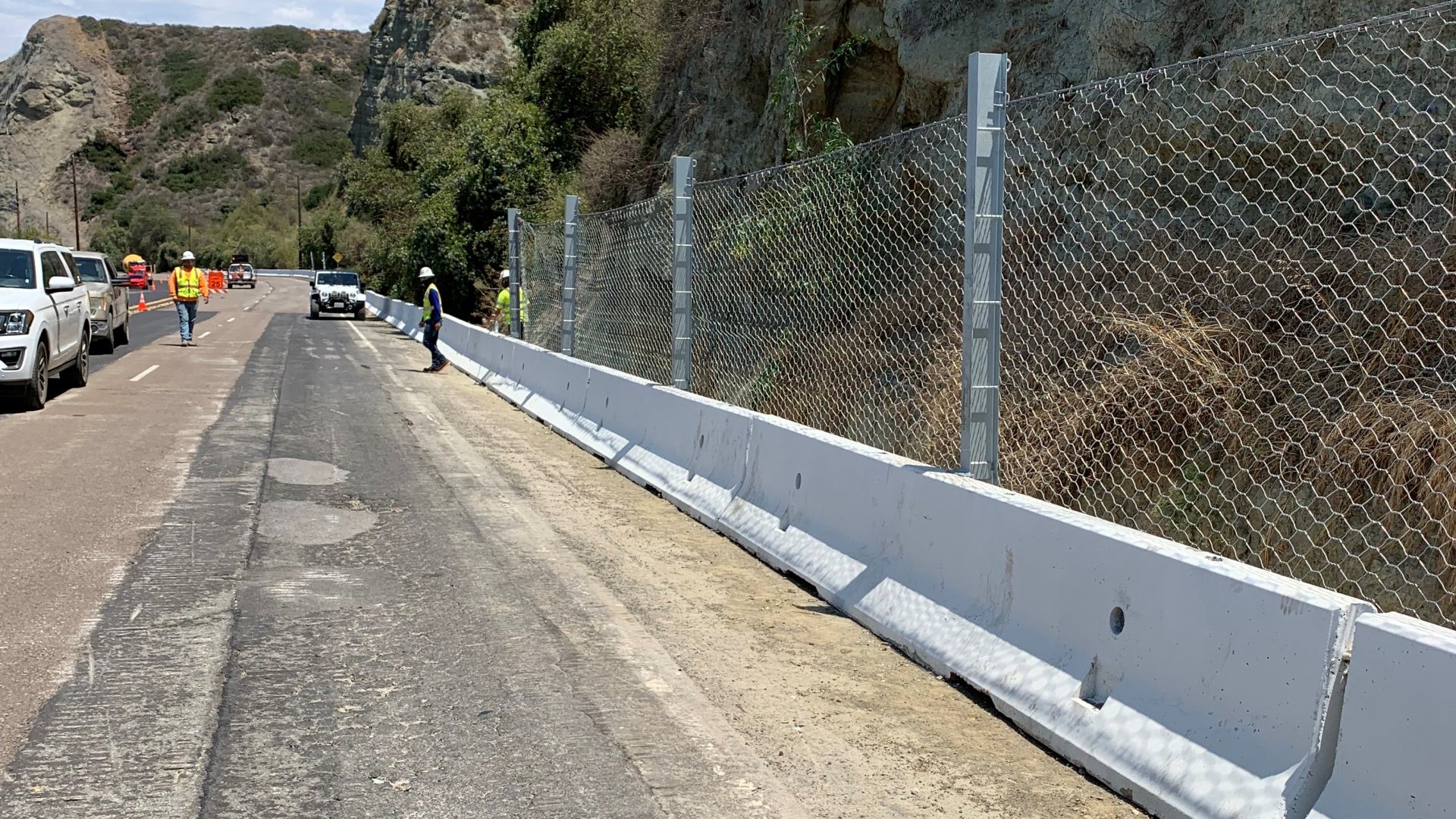 An example of the catch fence that will be installed on Moana Avenue 