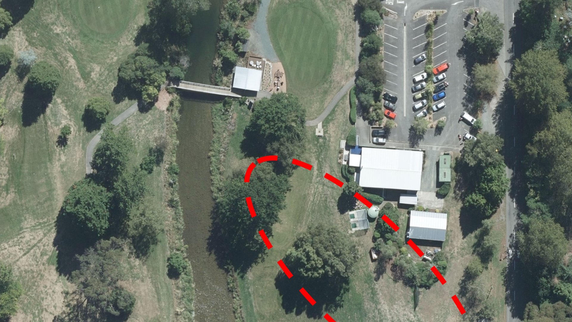 Proposed indicative location of the new Maitai Recreation Hub at the Waahi Taakaro Golf Course in the Maitai Valley.  