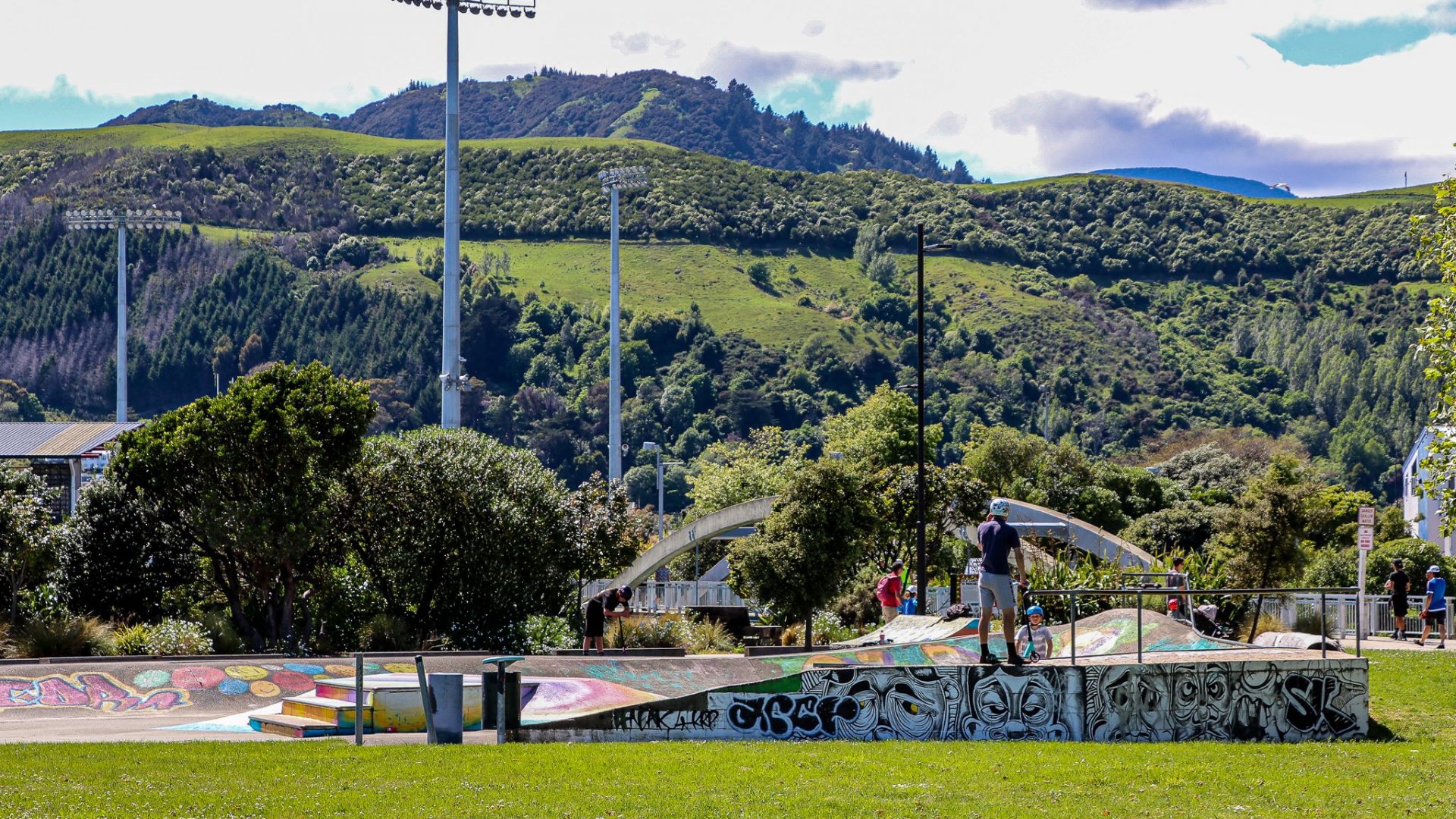 The playground will be positioned alongside the Maitai Shared Pathway to the south of the “Old Lumpy” skate area.  