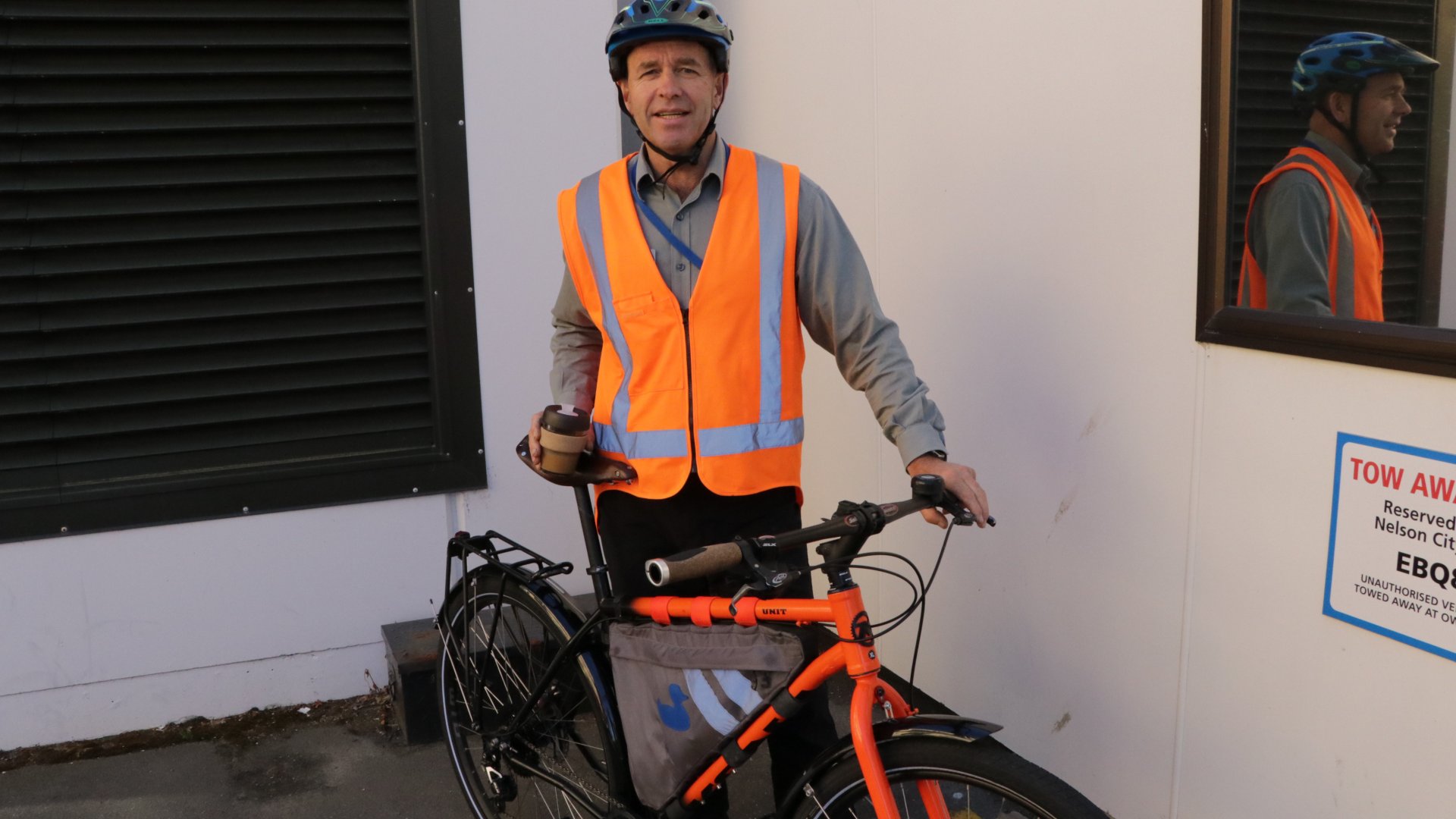Photo: Malcolm Hughes is participating in Aotearoa Bike Challenge.