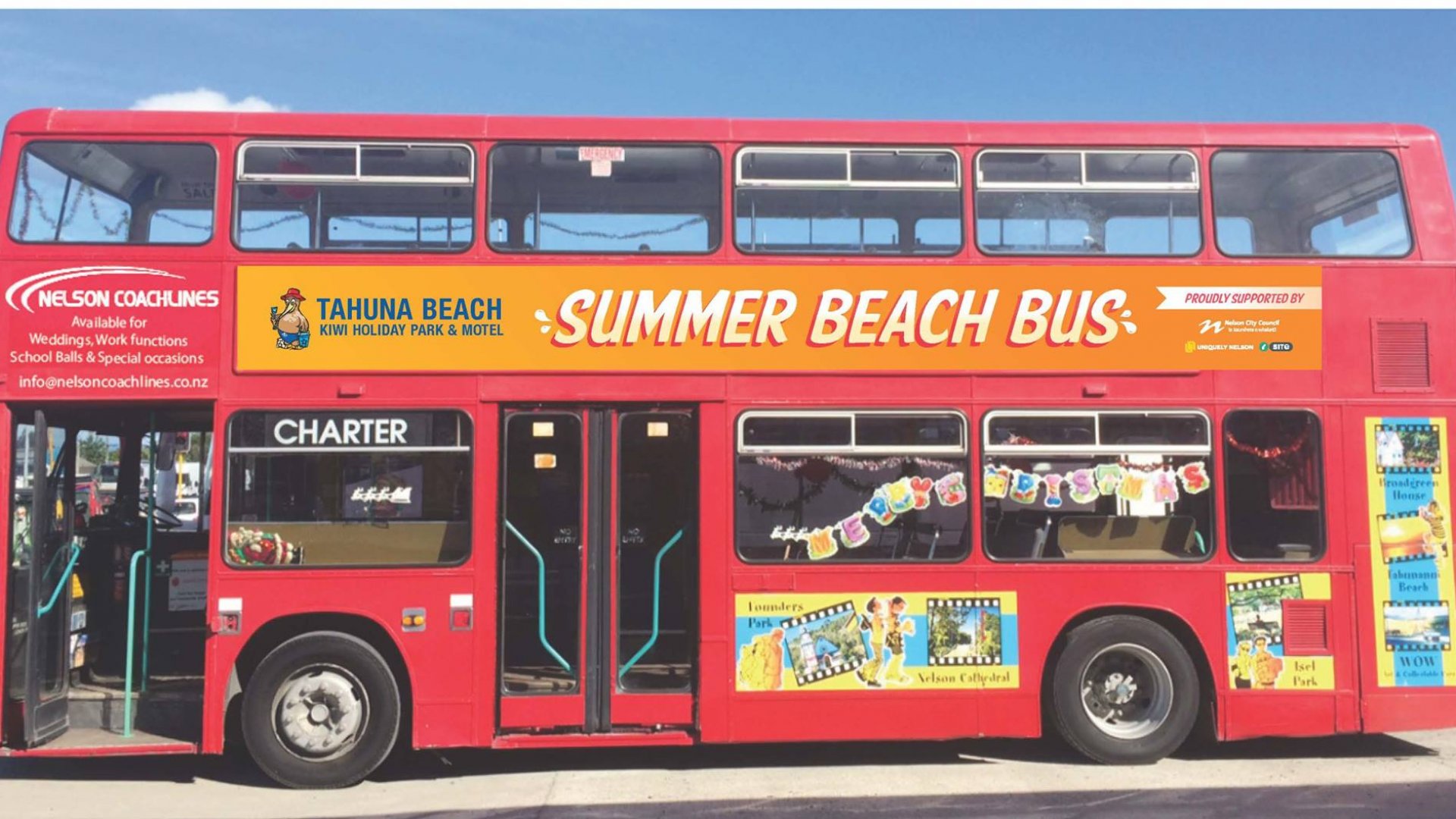 The Summer Beach Bus rides again! Our Nelson