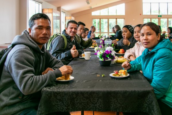 Former refugees welcomed to Whakatu Marae 6 September 2023 15 12