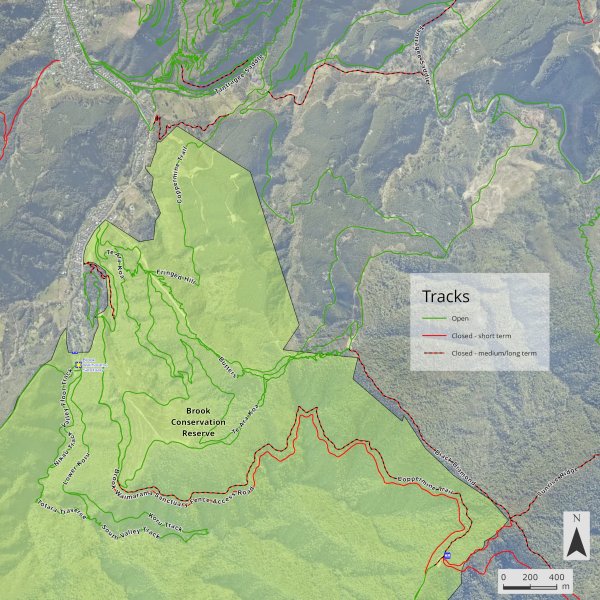 Brook Conservation Reserve map