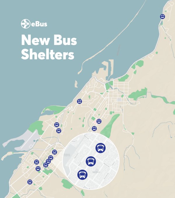 NCC eBus shelters map